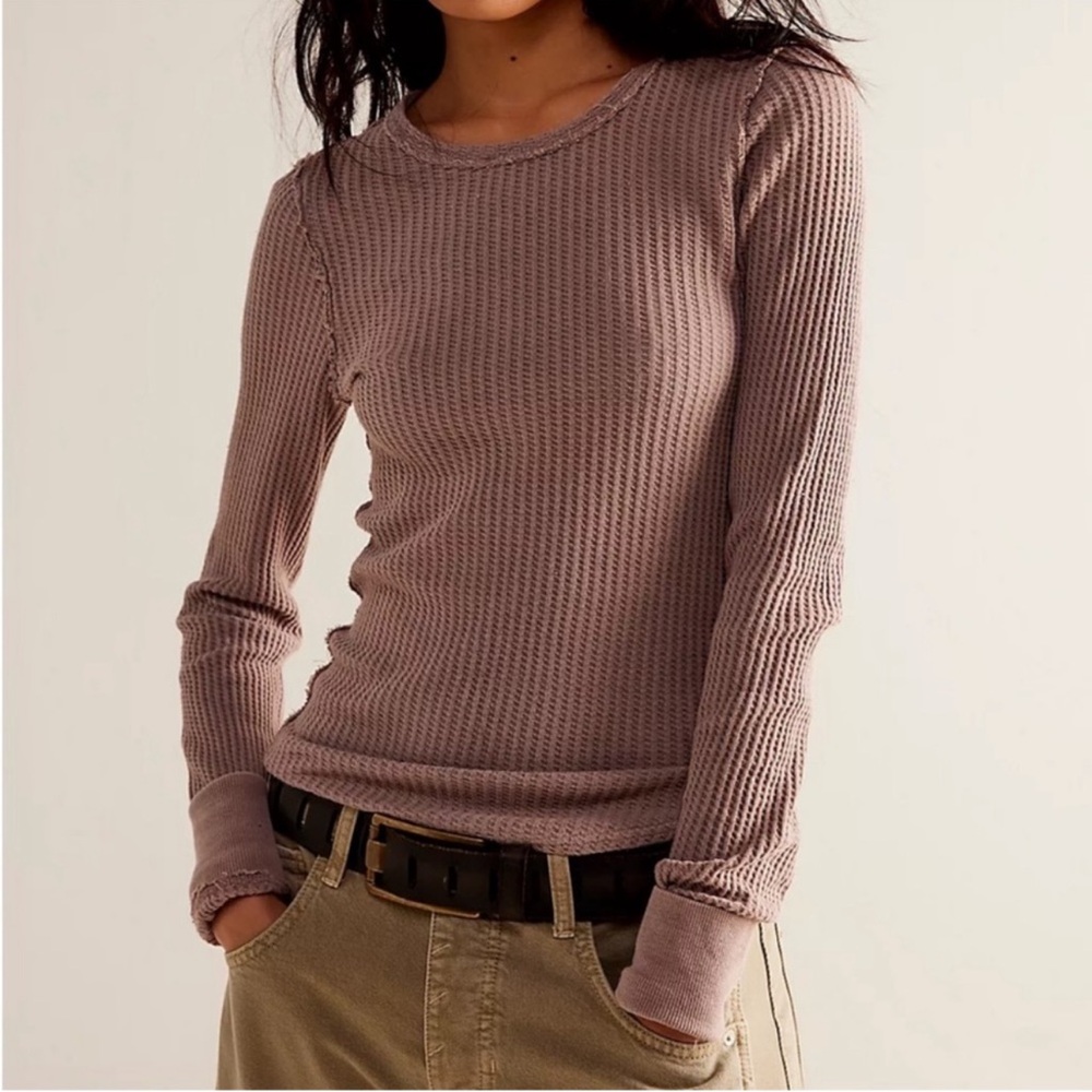 NWOT We The Free Roll With It Thermal Color Cashmere
